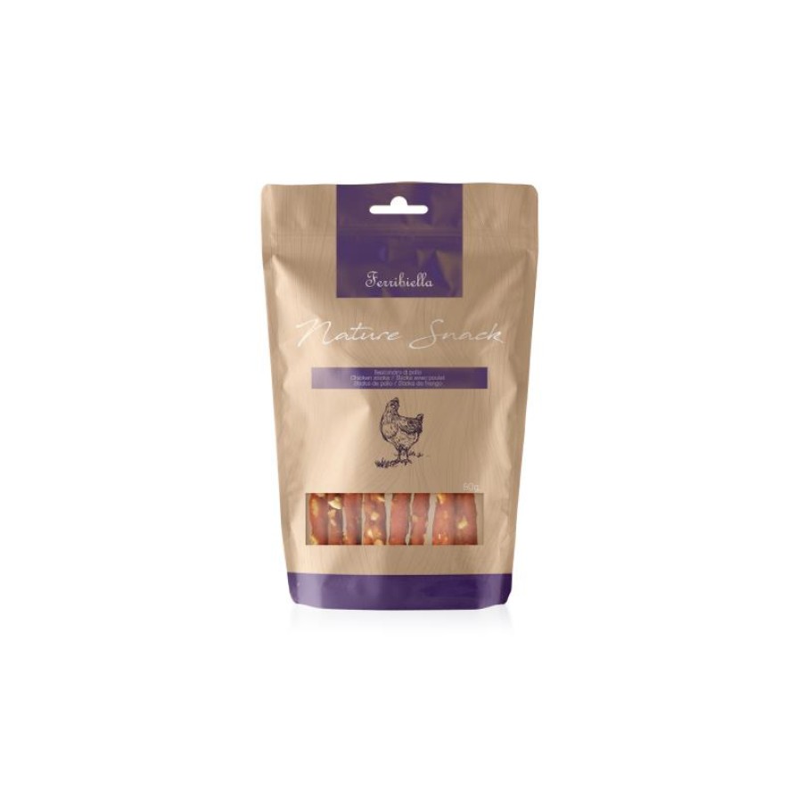 ΛΙΧΟΥΔΙΑ CHICKEN STICKS RAWHIDE 80GR FERRIBIELLA