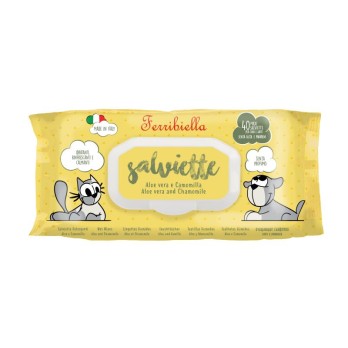 PET WIPES ALOE VERA & CHAMOMILLE 40pcs