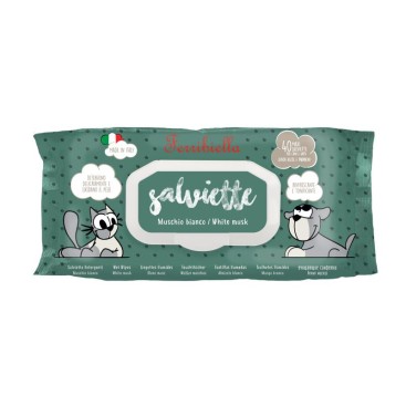 PET WIPES WHITE MUSK & HAIR CONDITIONER 40pcs