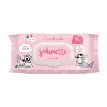 PET WIPES SENSITIVE -CHAMOMILLE-ALOE & OAT 40pcs