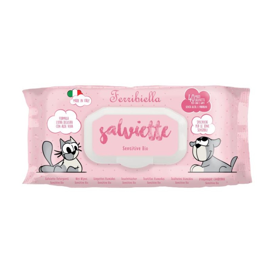 DIS.WET WIPES SENSITIVE 40PCS FERRIBIELLA