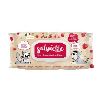 PET WIPES APPLE & ORGANIC GINGER 40pcs