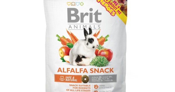 BRIT ΑΝΙΜ.ALFALFA RABBIT SNACK 100gr
