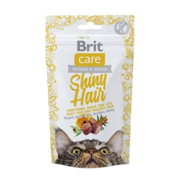 BRIT CARE CAT SNACK FUNCTIONAL SHINY HAIR 50gr