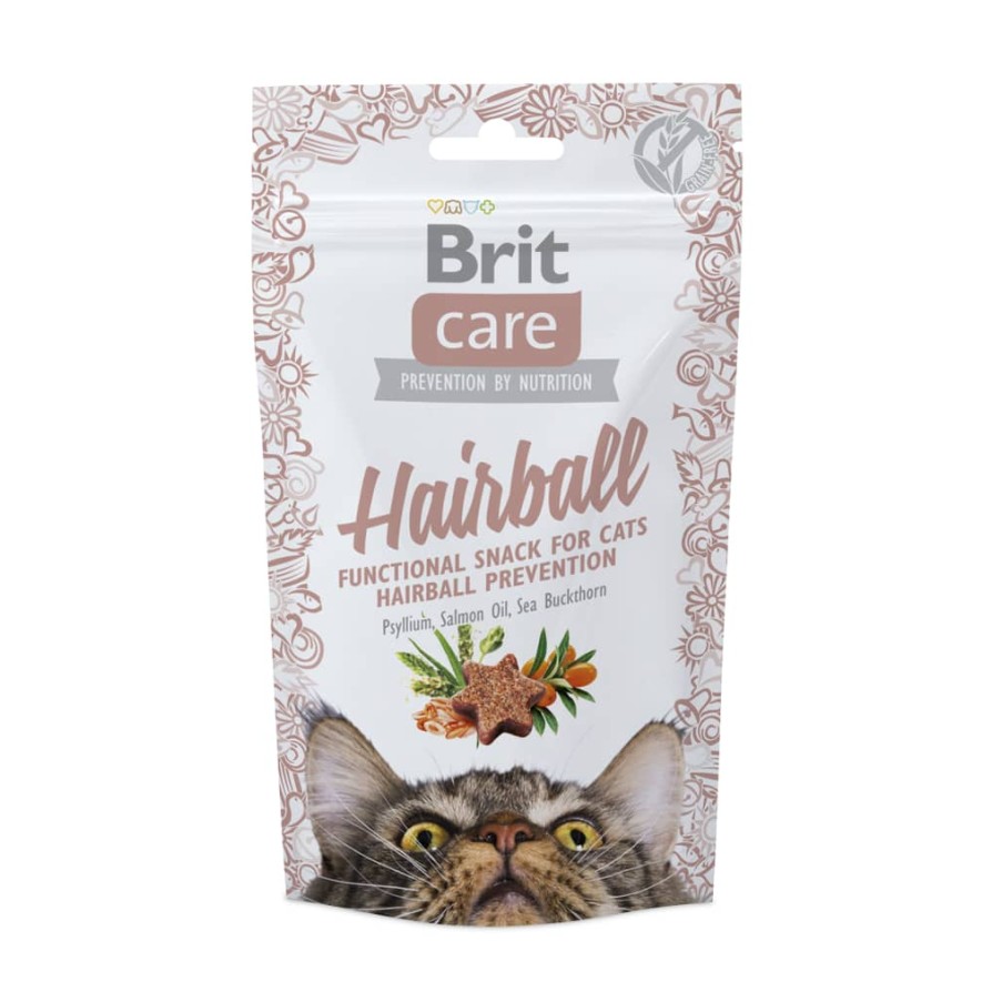 BRIT CARE CAT SNACK FUNCTIONAL HAIRBALL 50GR BRIT