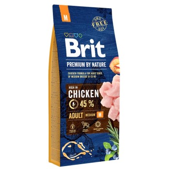 BRIT PREMIUM BY NATURE ADULT ΜEDIUM 15KG