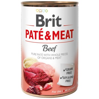 BRIT DOG CANS PATE&MEAT BEEF 800GR