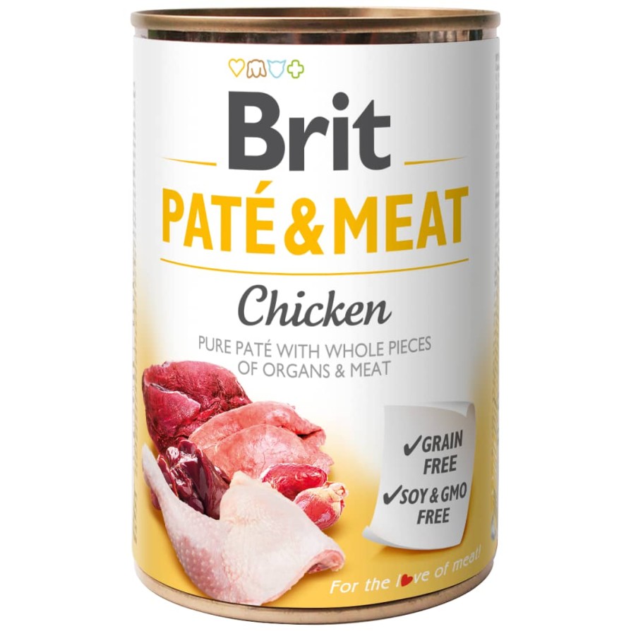 BRIT DOG CANS PATE&MEAT CHICKEN 800G BRIT