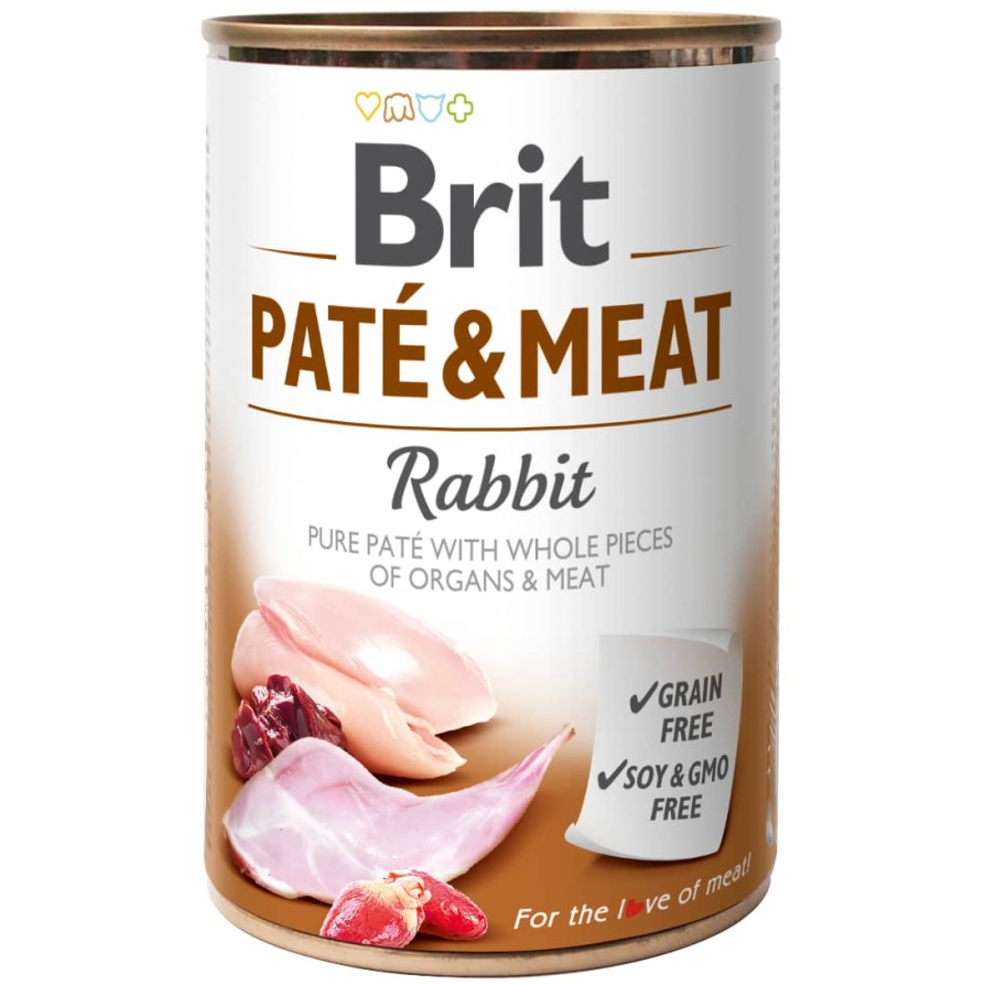 BRIT DOG CANS PATE&MEAT RABBIT 800G BRIT