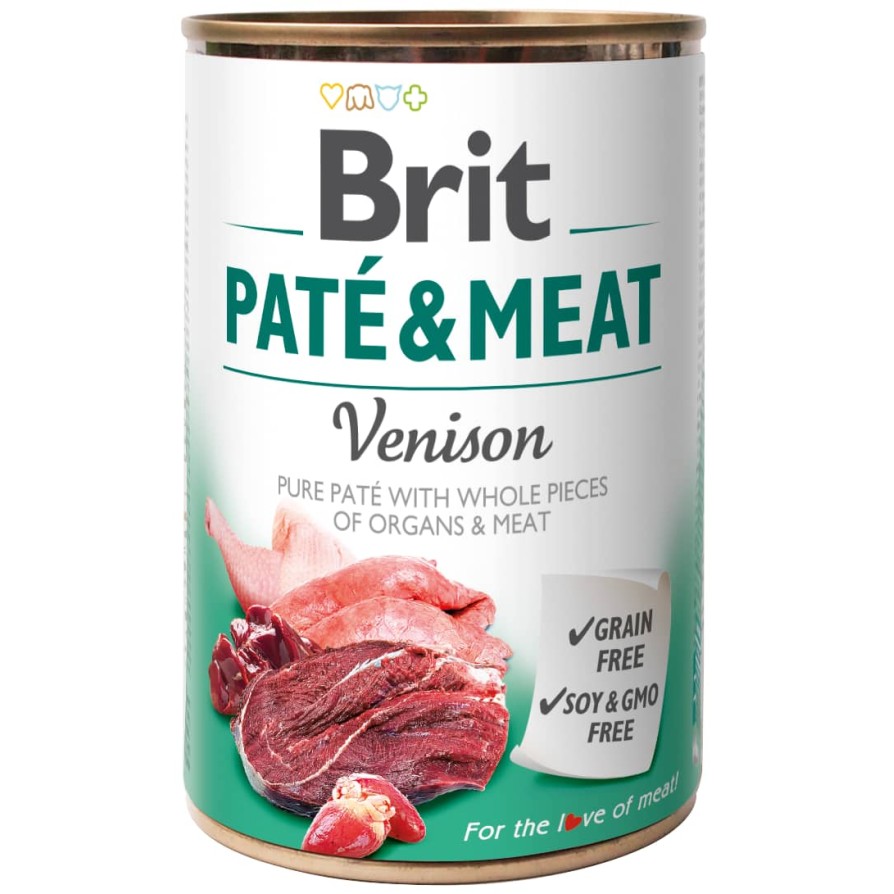 BRIT DOG CANS PATE&MEAT VENISON 800G BRIT