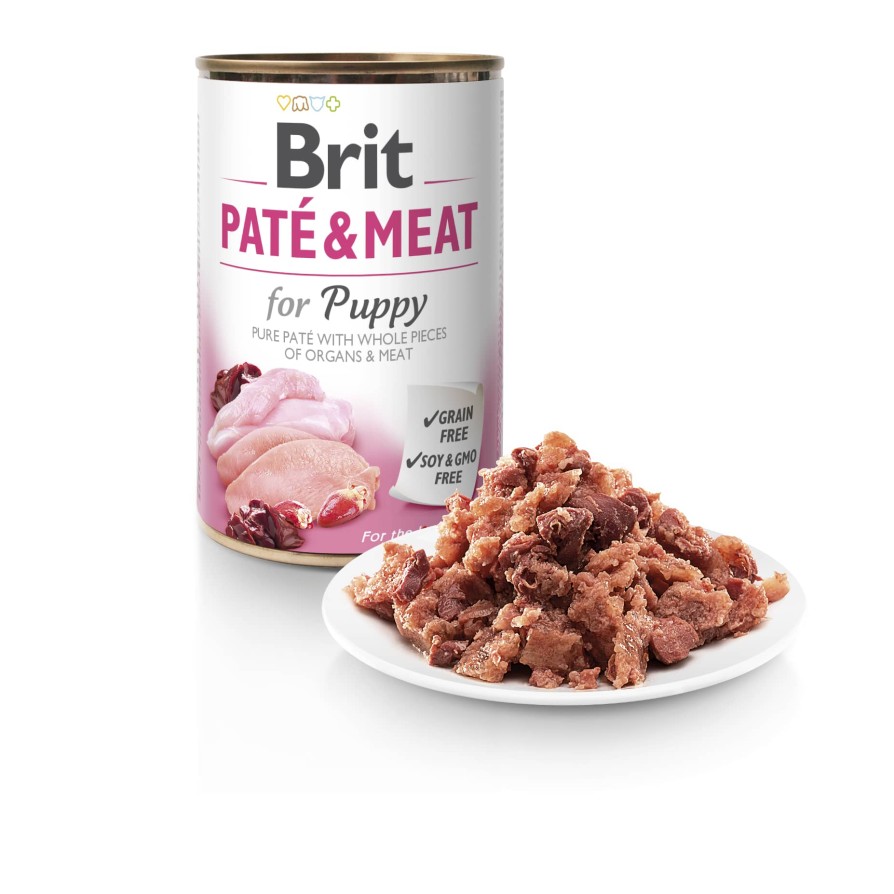 BRIT DOG CANS PATE&MEAT PUPPY 800G BRIT