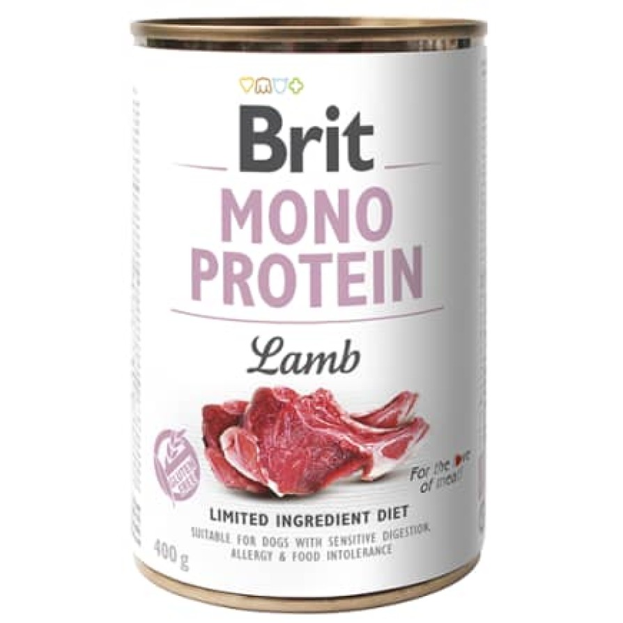BRIT DOG CANS MONOPR.LAMB 400G BRIT