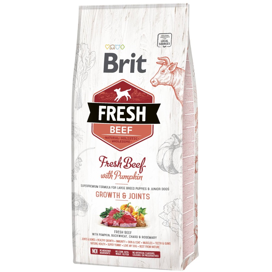 BRIT FRESH BEEF-JUNIOR LARGE (!) 12 KG BRIT