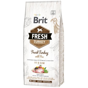 BRIT FRESH FIT & SLIM με Φρέσκια Γαλοπούλα & Αρακά 12KG
