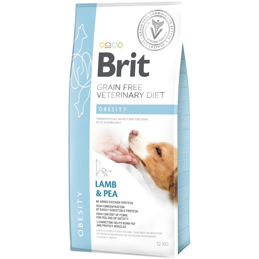 BRIT VD GF DOG OBESITY 12KG MARINA