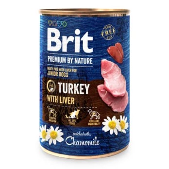 BRIT PREMIUM CANS TURKEY WITH LIVER 400GR
