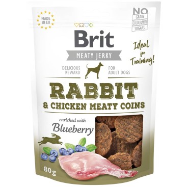 BRIT MEATY JERKY SNACK COINS με ΚΟΥΝΈΛΙ 80GR