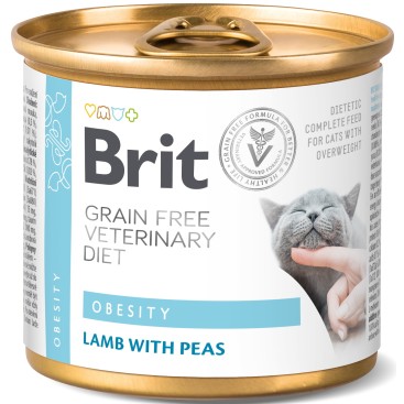 Brit VD GF Cat CAN Obesity 200g