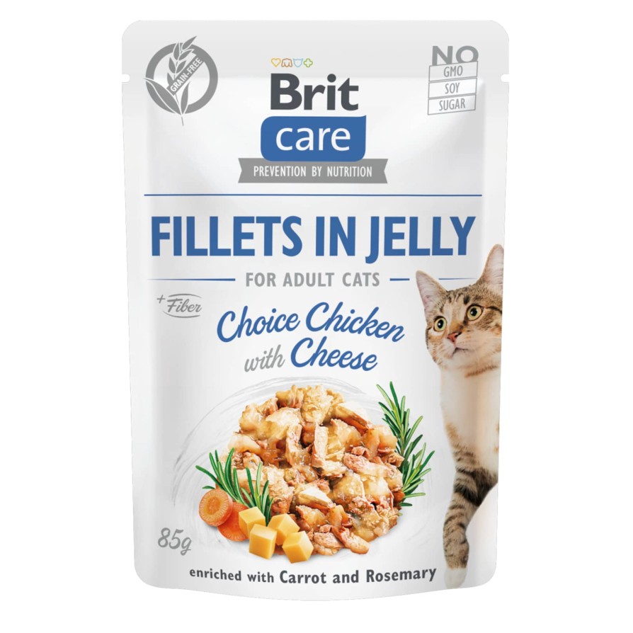 BRIT CARE CAT ΦΑΚΕΛΑΚΙ FIL.JELLY CHICKEN 85GR BRIT