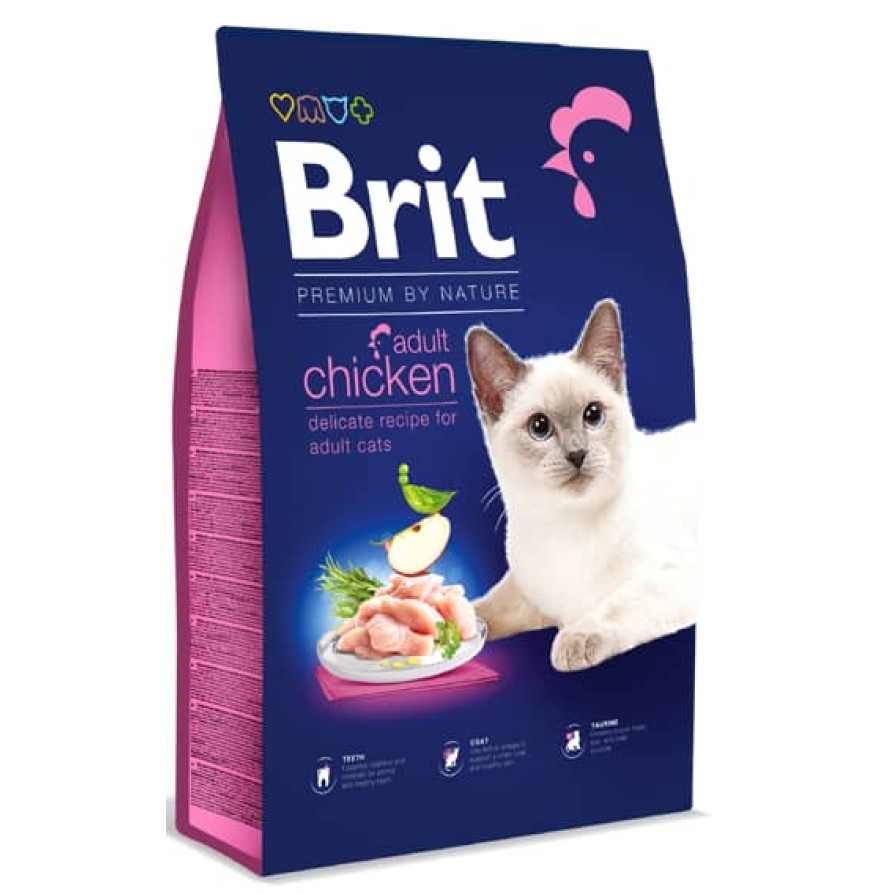 BRIT PREMIUM BY NATURE ADULT CHICKEN (!) 300GR BRIT