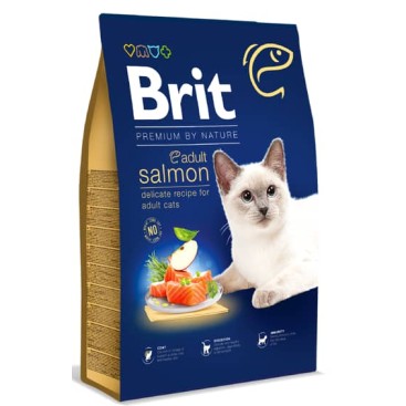 BRIT PREMIUM BY NATURE CAT ADULT SALMON 300gr