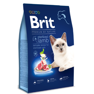 BRIT PREMIUM BY NATURE STERILISED with LAMB 300gr