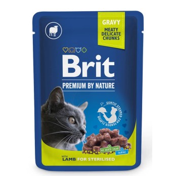 BRIT PREMIUM CAT ΦΑΚΕΛΑΚΙ STERILISED LAMB 100GR
