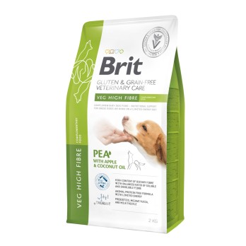 BRIT VC GF Dog Veg High Fibre 2kg