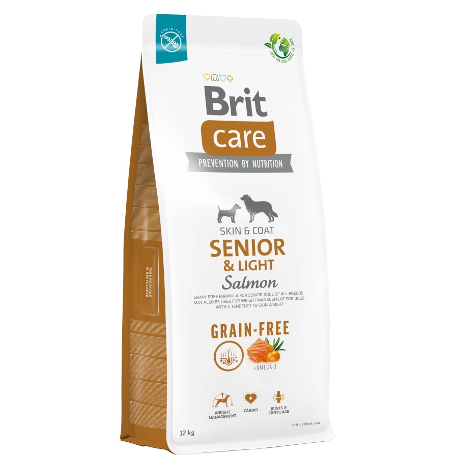 BRIT CARE D.GF SENIOR & LIGHT SALMON 3KG BRIT