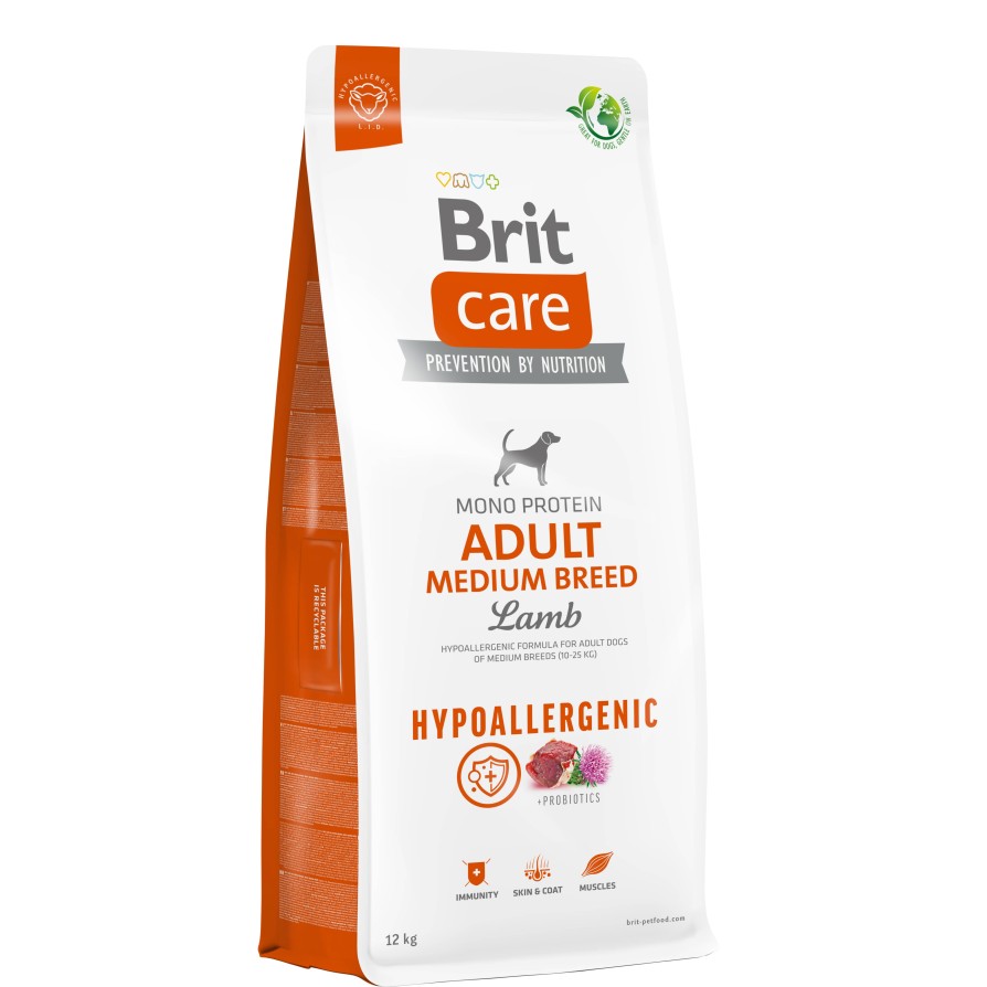 BRIT CARE D.HYPOALLERGENIC ADULT M LAMB 1KG BRIT