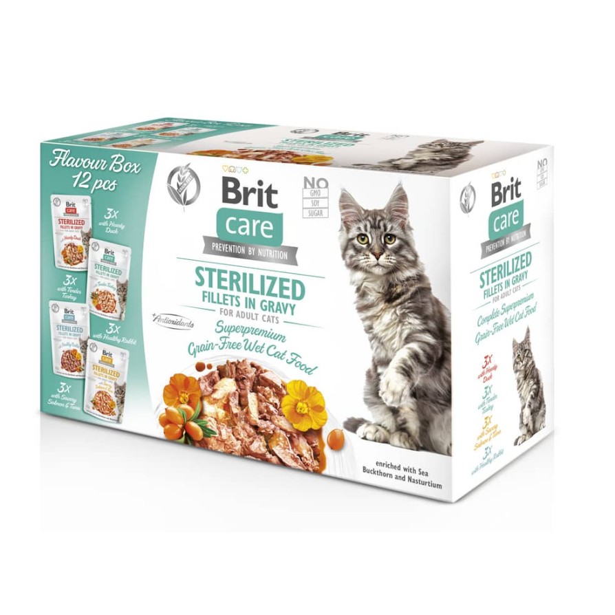 Brit Care Cat φακ Fil.Gravy Steril.Flavour Box 1020g FLUVAL