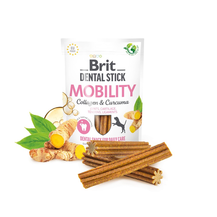 Brit Dental Stick Mob. with Curcuma&Collagen 7pcs BRIT