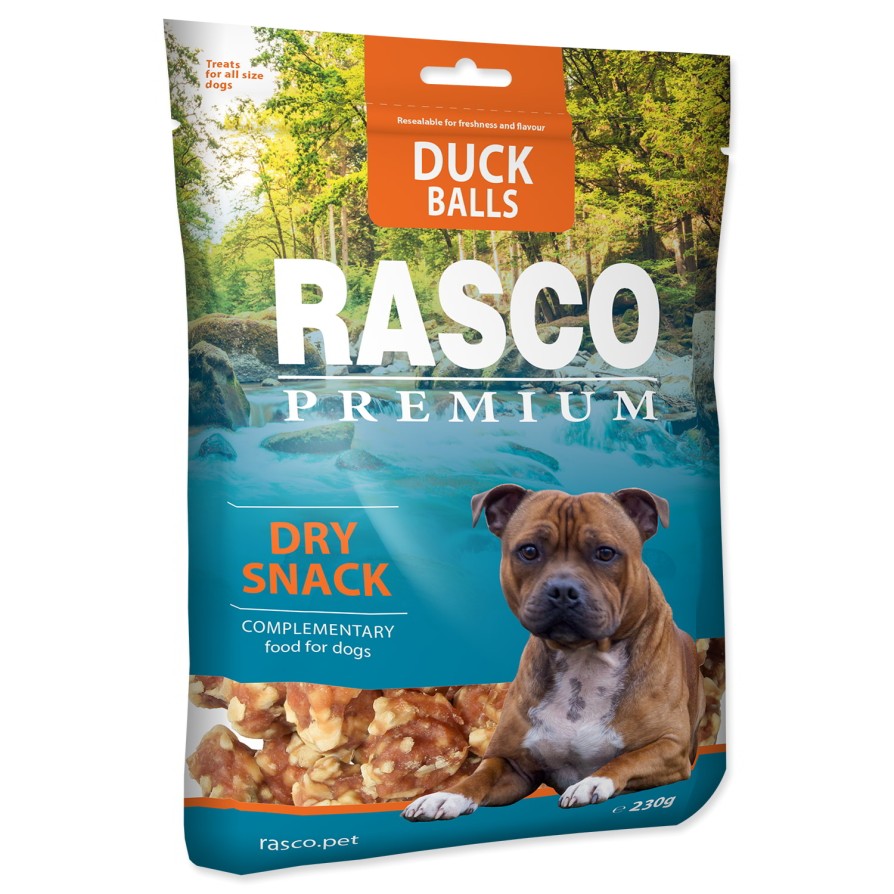 Rasco Premium Snacks DUCK AND RAWHIDE BALL  230gr RASCO