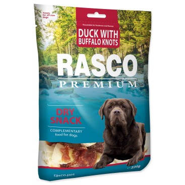 Rasco Premium Snacks KNOTTED DUCK AND RAWHIDE BONE WRAP  230gr
