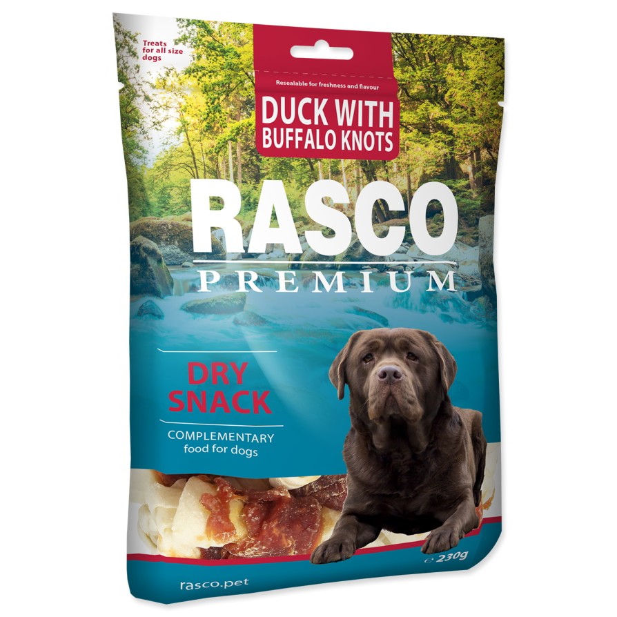 Rasco Premium Snacks KNOTTED DUCK AND RAWHIDE BONE WRAP  230gr RASCO