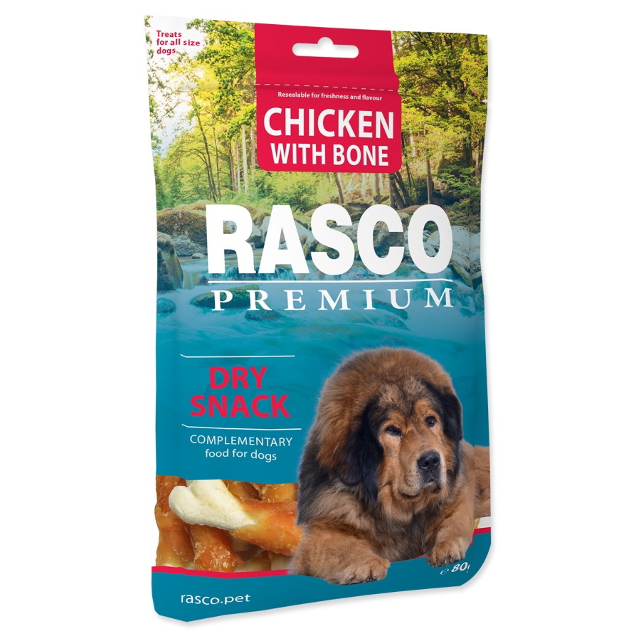 Rasco Premium Snacks DOGBONE TWINED BY CHICKEN  80gr RASCO