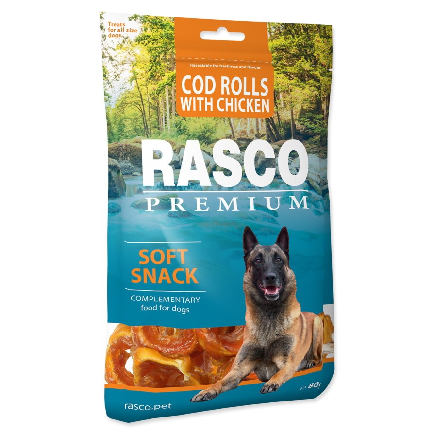 Rasco Premium Snacks COD ROLL TWINED BY CHICKEN 80gr RASCO