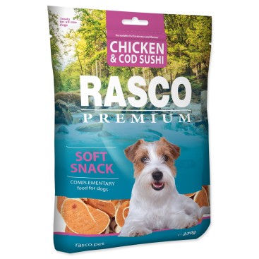 Rasco Premium Snacks CHICKEN AND COD SUSHI ROLL  230gr