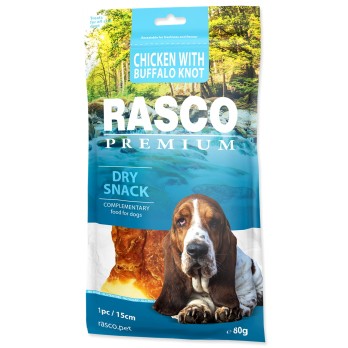 Snack Rasco Premium knot Rawhide 15cm roll by chicken 80g