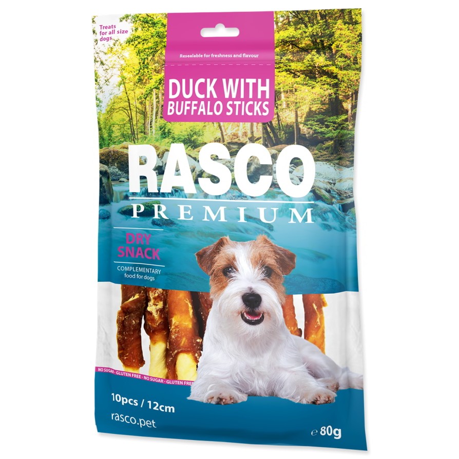 Snack Rasco Premium sticks Rawhide roll by duck 80g RASCO
