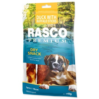 Snack Rasco Premium 3 sticks Rawhide 18cm roll by duck 140g