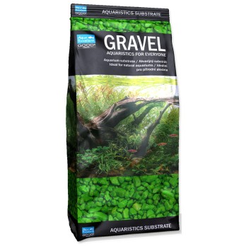 AE Gravel Aquaristic substrate bright green 3-6mm 1kg