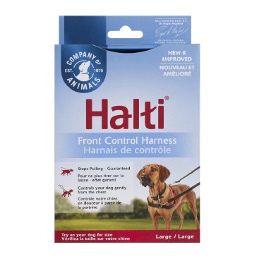 HALTI FRONT CONTROL HARNESS BLACK/RED LARGE