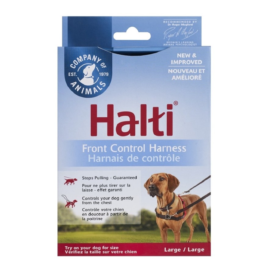 HALTI FRONT CONTROL HARNESS BLACK/RED LARGE ΑΞΕΣΟΥΑΡ