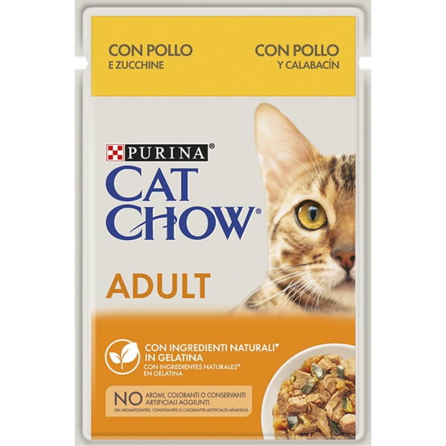 PURINA CAT CHOW ADULT CHICKEN & CRGT 85G ΥΓΡΗ ΤΡΟΦΗ
