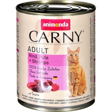 ANIMONDA CARNY ΓΑΤΑΣ Βοδινό, Γαλοπούλα & Γαρίδες 800gr