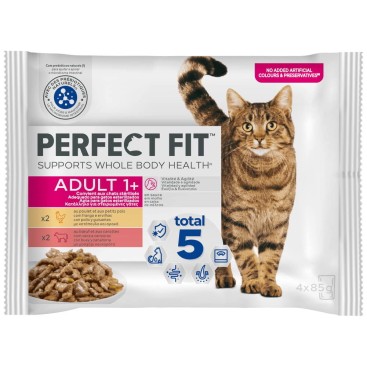 PERFECT FIT STERILISED MEAT 4x85gr