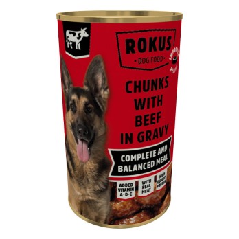 ROKUS Κονσέρβα σκύλου μοσχάρι 415gr