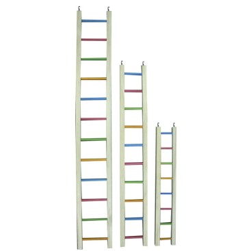 WOODEN LADDER MULTI COLOURED 61CM