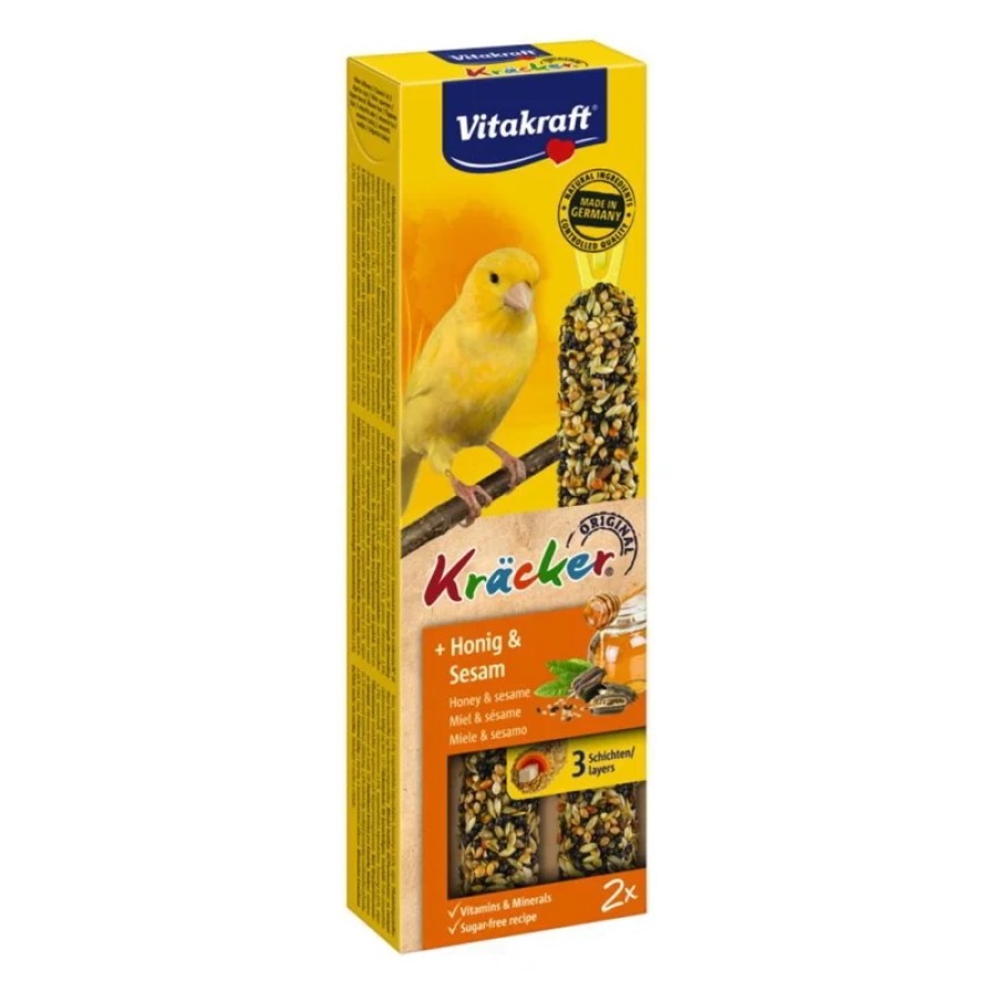 VITAKRAFT KRACKER ΜΕ ΜΕΛΙ ΓΙΑ ΚΑΝΑΡΙΝΙΑ 2ΤΕΜ VITAKRAFT